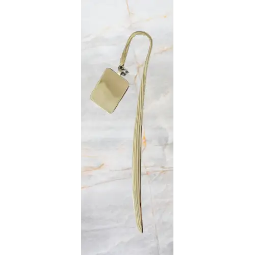 Marque page argentĂ© - zinc alloy â Image 2