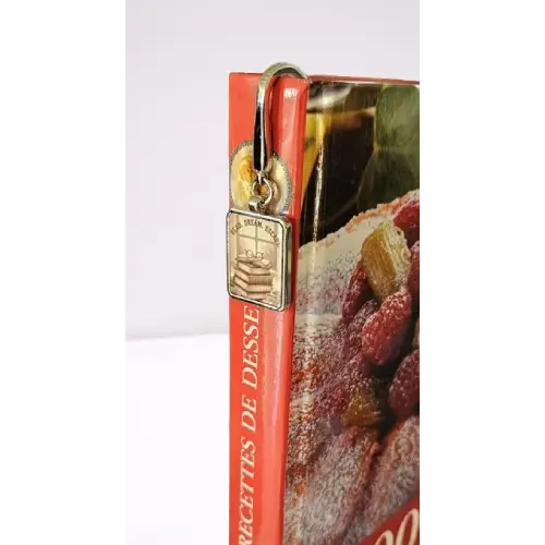 Marque page argenté